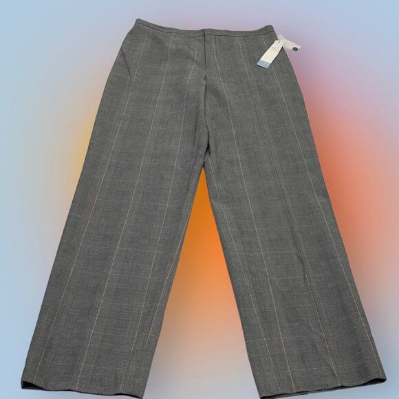 APT. 9 Women’s 10 Gray Pink Plaid PEARSON Dress Pant - Picture 2 of 5